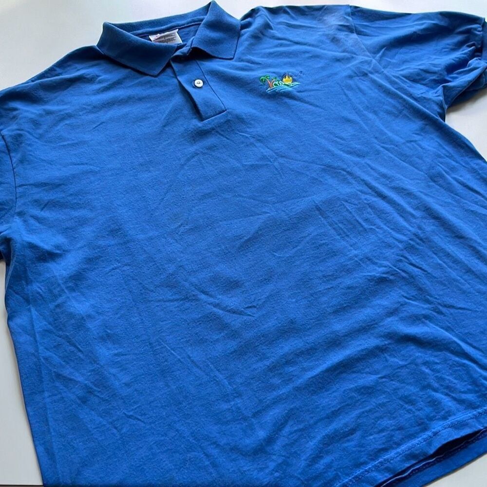 Vintage Hanes Maui Cotton/Poly Polo Mens L